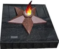Звезда из красного гранита имитация пламени в Великом Устюге (518453)