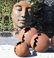 Кортен 3 шара — парк декор (518952) ∅ 950 750 450 мм. Великий Устюг 