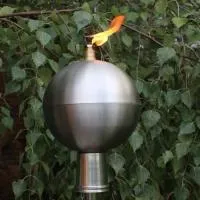 Серебряный шар (197439) производство тики факел садовые факелы ø 120 мм. универсальная  в Великом Устюге