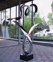 Скульптура кольцо нержавеющая сталь (518290) производство арт-объект  в Великом Устюге