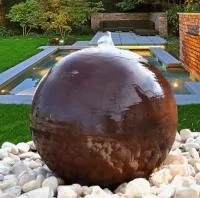 Сфера КОРТЕН - ШАР ФОНТАН 3D (518902) ∅ 850 мм. Великий Устюг 